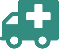 green ambulance icon